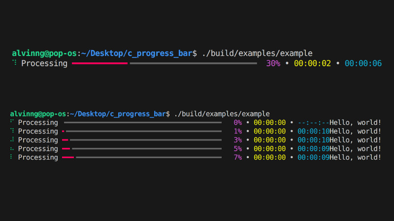 Easily Create Progress Bars in C