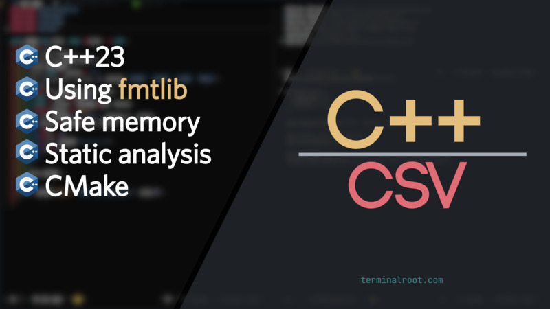 How to Parse CSV with Modern C++