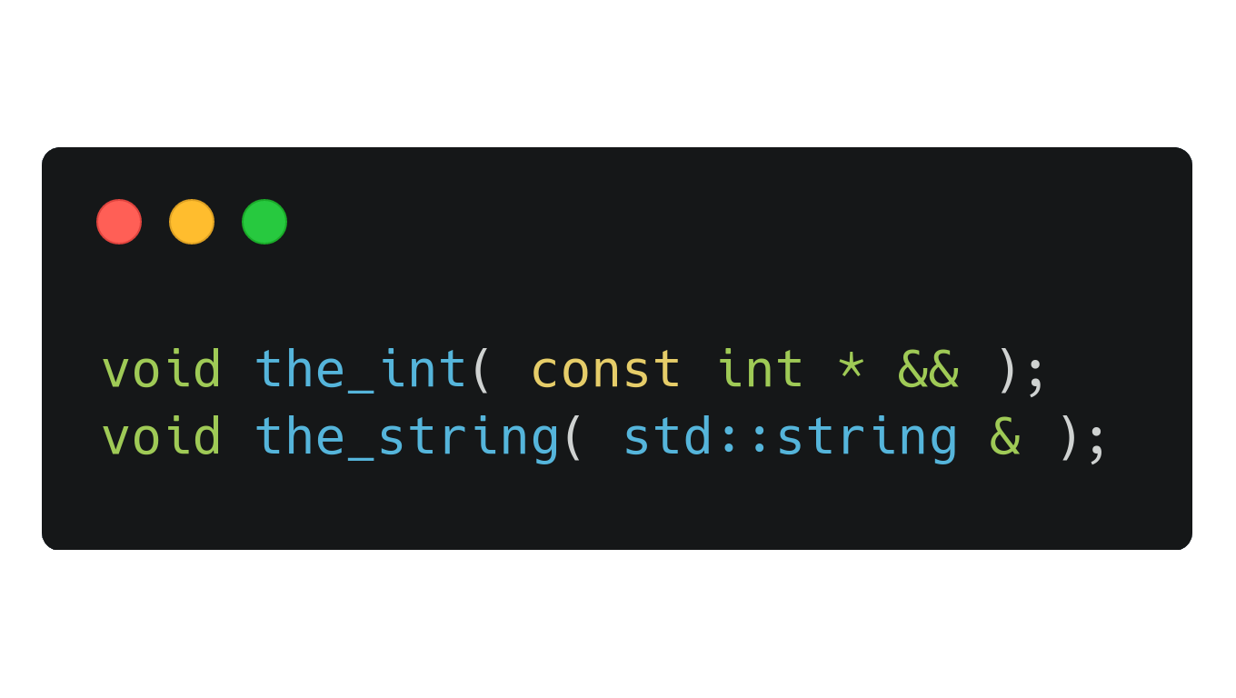 How are the && and & parameters different in C++