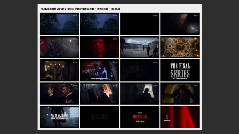 Create Image Gallery from a Video