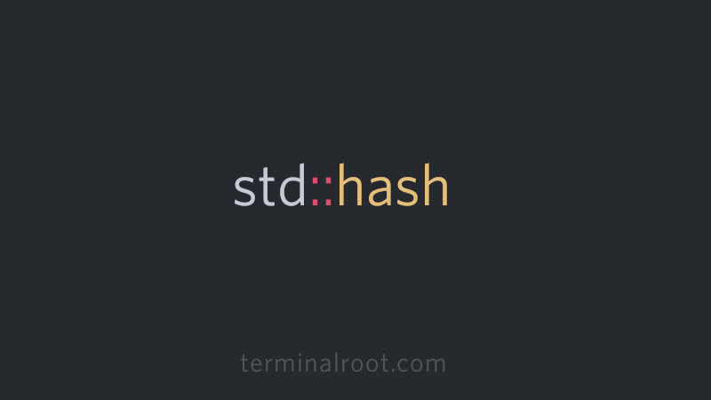 Understanding std::hash in C++