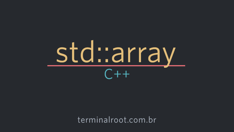 How to use std::array in C++