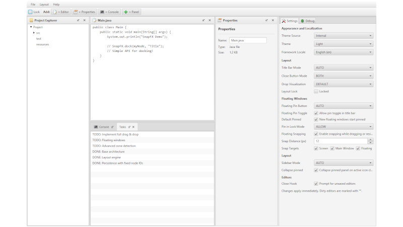 Meet this modern docking framework for JavaFX