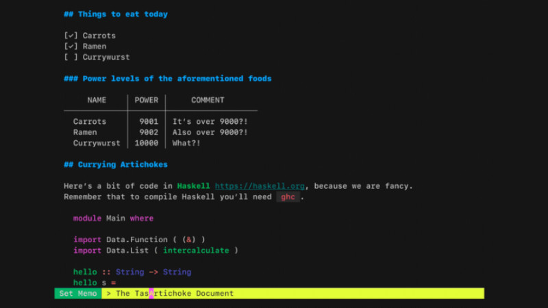 Render Markdown in the terminal elegantly