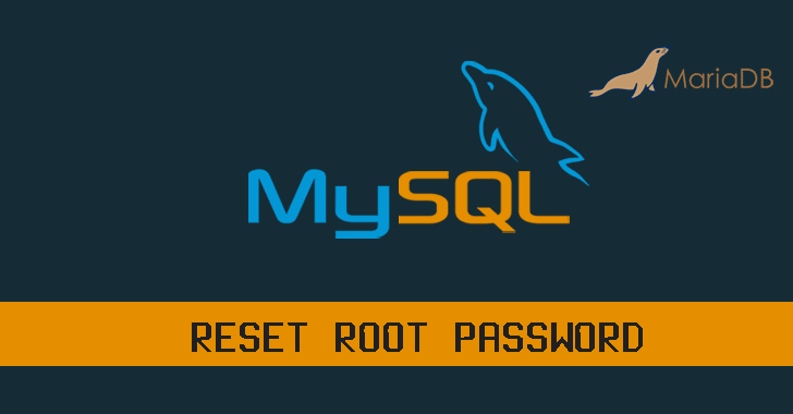 How to reset the MySQL root user password when it can not log in