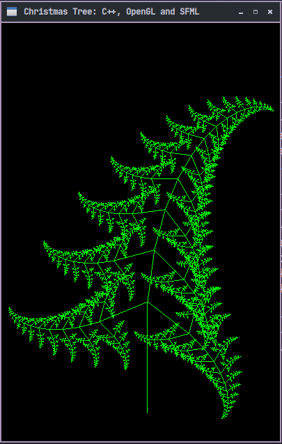 Christmas Tree C++ SFML OpenGL