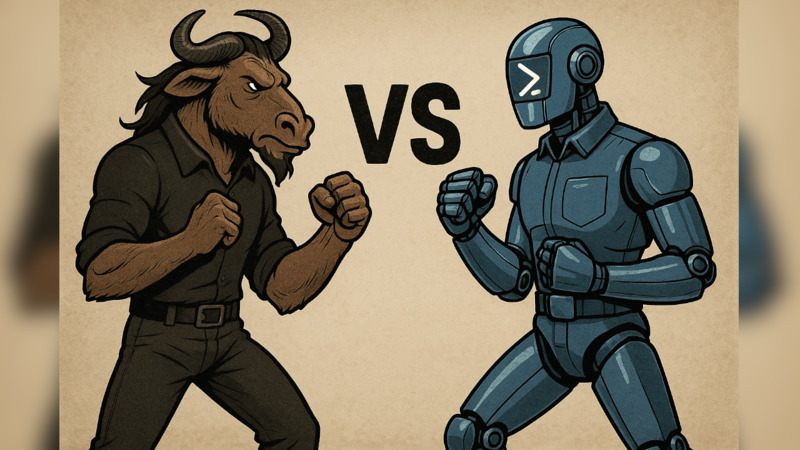 50 GNU Commands X 50 PowerShell Commands