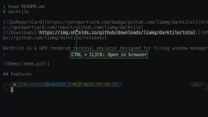Darktile - A GPU-rendered terminal