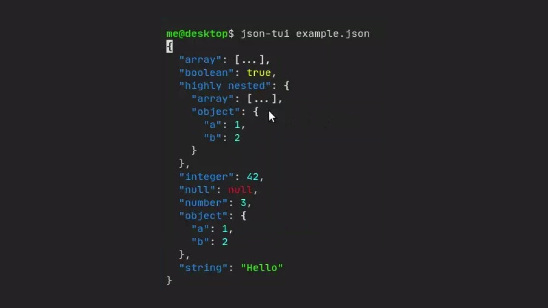 View JSON interactively from the terminal