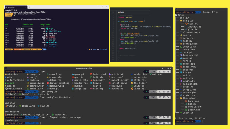 I Created an ls Command that Displays Icons with Colors