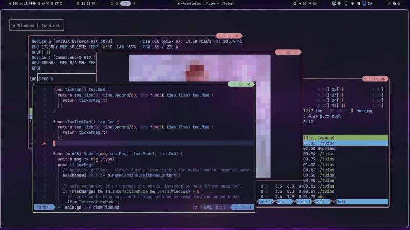 TUIOS: A Terminal Window Manager