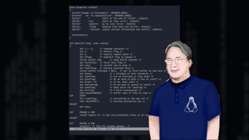 Meet the Text Editor used by Linus Torvalds