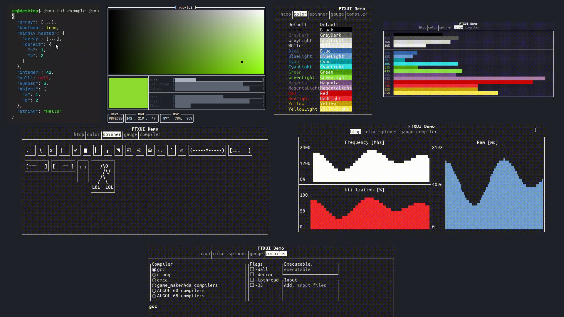 Create Graphical Programs in Terminal with FTXUI