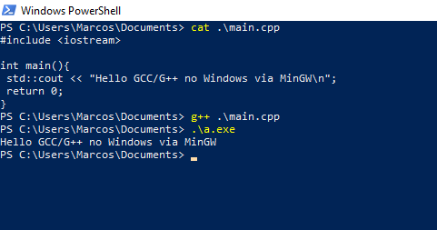 gcc/g++ MinGW Windows 7